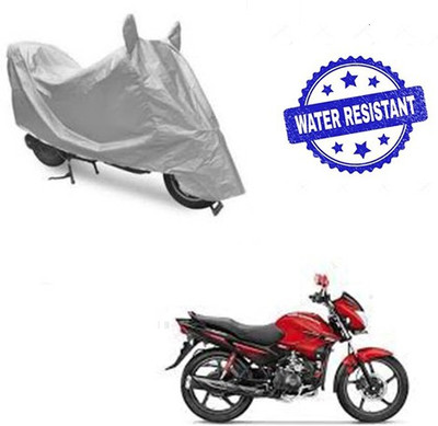 Atulit enterprises Waterproof Two Wheeler Cover for Hero(Glamour FI, Silver)
