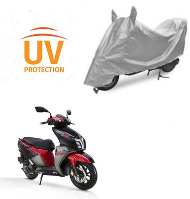 Atulit enterprises Waterproof Two Wheeler Cover for TVS(NTORQ, Silver)
