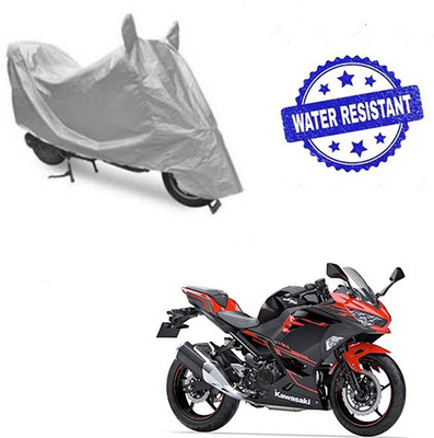 THE REAL ARV Waterproof Two Wheeler Cover for Kawasaki(Ninja 250, Silver)