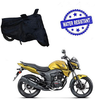 saanvi Two Wheeler Cover for Honda(CB Trigger, Black)
