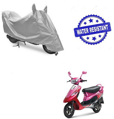 Atulit enterprises Waterproof Two Wheeler Cover for TVS(Scooty Pep+, Silver)
