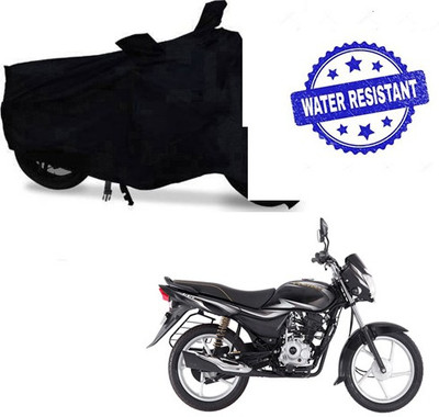 saanvi Two Wheeler Cover for Bajaj(Platina 100 DTS-i, Black)