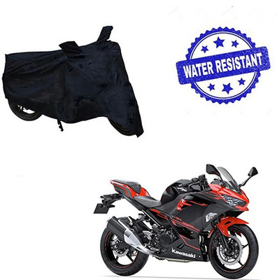 Atulit enterprises Two Wheeler Cover for Kawasaki(Ninja 250, Black)