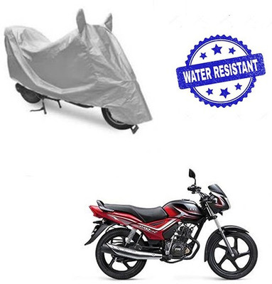 HYBRIDS COLLECTION Waterproof Two Wheeler Cover for TVS(Star City, Silver)