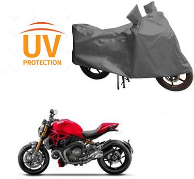 RPSENTTERPR Waterproof Two Wheeler Cover for Ducati(Monster 795, Grey)