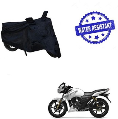 Atulit enterprises Two Wheeler Cover for TVS(Apache RTR 180, Black)