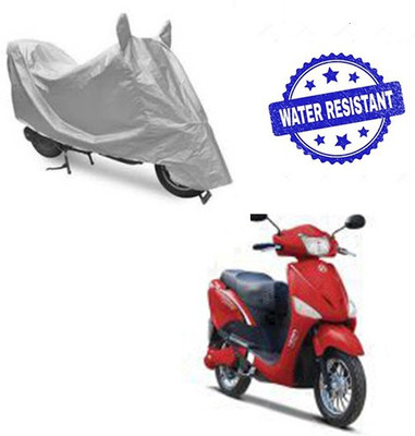 saanvi Two Wheeler Cover for Hero(E Scoot, Silver)