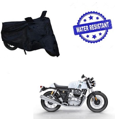 saanvi Two Wheeler Cover for Royal Enfield(Continental GT, Black)