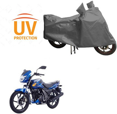 Atulit enterprises Waterproof Two Wheeler Cover for TVS(Flame SR125, Grey)