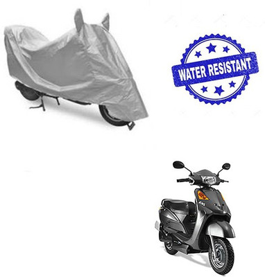 saanvi Two Wheeler Cover for Indus(Yo Spark, Silver)
