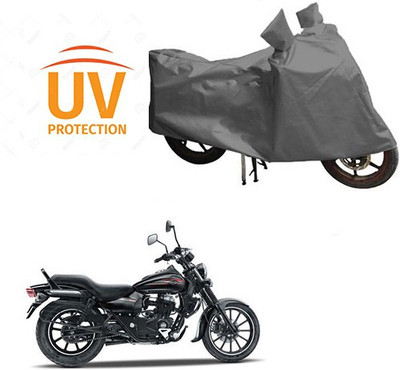Atulit enterprises Waterproof Two Wheeler Cover for Bajaj(Avenger 150 Street, Grey)