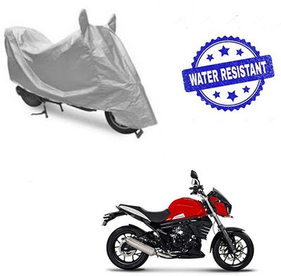 saanvi Two Wheeler Cover for Mahindra(Mojo, Silver)