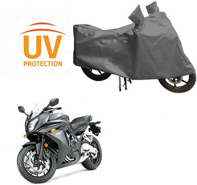 Atulit enterprises Waterproof Two Wheeler Cover for Honda(CBR 650F, Grey)