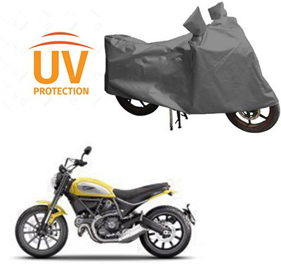 RPSENTTERPR Waterproof Two Wheeler Cover for Ducati(Scrambler, Grey)