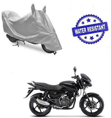saanvi Two Wheeler Cover for Bajaj(Pulsar 150, Silver)