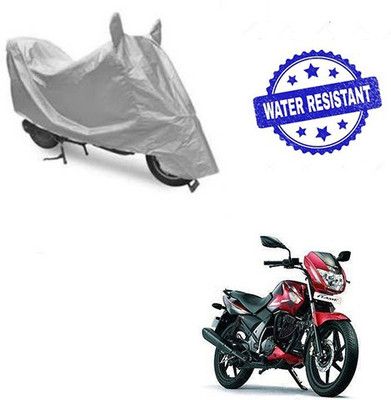 HYBRIDS COLLECTION Waterproof Two Wheeler Cover for TVS(Flame, Silver)