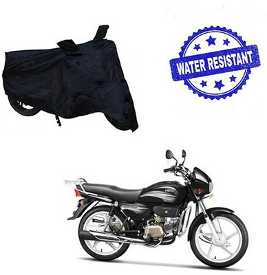 saanvi Two Wheeler Cover for Hero(Splendor Plus, Black)