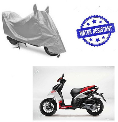Atulit enterprises Two Wheeler Cover for Aprilia(SR 125, Silver)