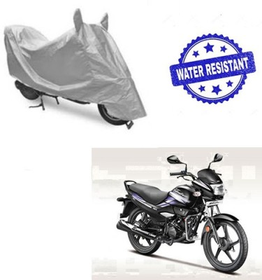 saanvi Two Wheeler Cover for Hero(Super Splendor, Silver)