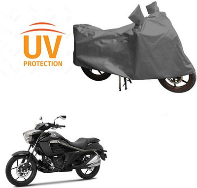 Atulit enterprises Waterproof Two Wheeler Cover for Suzuki(Intruder, Grey)