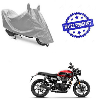 Atulit enterprises Two Wheeler Cover for Triumph(Twin, Silver)