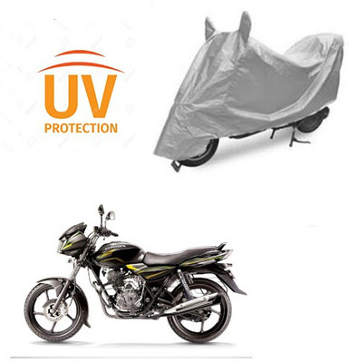 Atulit enterprises Waterproof Two Wheeler Cover for Bajaj(Discover 100 DTS-i, Silver)