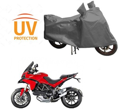 RPSENTTERPR Waterproof Two Wheeler Cover for Ducati(Multistrada, Grey)