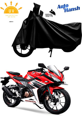 AutoHansh Waterproof Two Wheeler Cover for Honda(CBF150, Black)