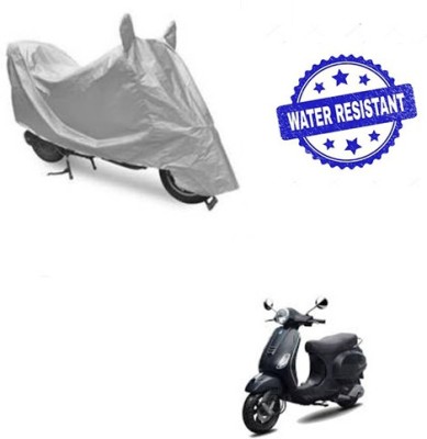 saanvi Two Wheeler Cover for Piaggio(Vespa LX, Silver)