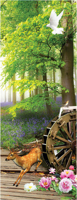 BPDESIGNSOLUTION Animals Multicolor Wallpaper(198 cm x 76 cm)