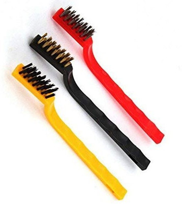 KitchenFest Wire Brush Set -04 Handle Scratch Brush(Pack of 3)