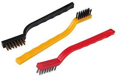 KitchenFest Wire Brush Set -02 Handle Scratch Brush(Pack of 3)