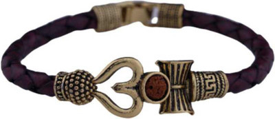 GargiEstore Leather Brass Kada