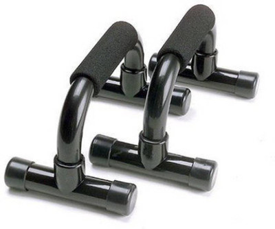 LACOPINE Push ups Gym Exercise Equipment Foam Grip and Non Slip Sturdy Structure Fitness Push-up Bar(Black)