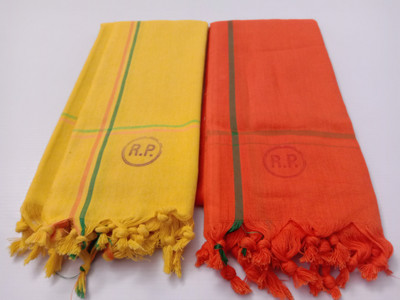 Nandani Enterprises Cotton 300 GSM Bath, Hand, Face, Beach, Sport, Hair Gamcha Set(Pack of 2)
