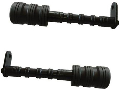 AOWBIKES -FRAME-SLIDER-BLACK-BIG-01 Bike Crash Guard(Universal For Bike)