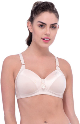 TOMKOT Full Support No Sage bra Women Full Coverage Lightly Padded Bra(Beige)