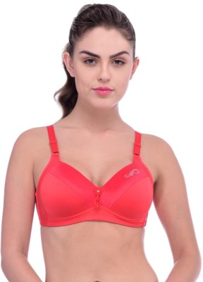 TOMKOT Full Support No Sage bra Women Full Coverage Lightly Padded Bra(Red)