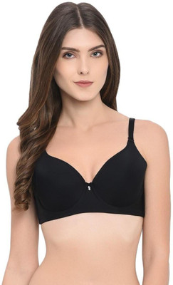 TOMKOT Women Minimizer Lightly Padded Bra(Black)
