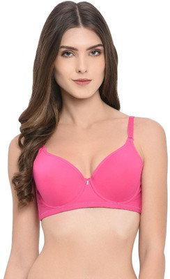 TOMKOT Women Minimizer Lightly Padded Bra(Pink)