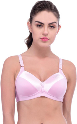 TOMKOT Full Support No Sage bra Women Full Coverage Lightly Padded Bra(Pink)