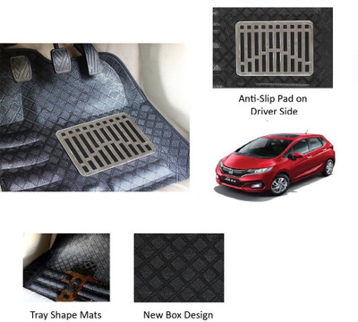 RKPSP Polyutherine 5D Mat For  Honda Jazz(Black)