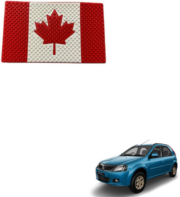 SEMAPHORE Rubber Standard Mat For  Mahindra Verito Vibe(Red, White)