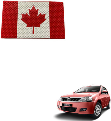 SEMAPHORE Rubber Standard Mat For  Mahindra Verito(Red, White)