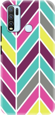 NDCOM Back Cover for VIVO Y30 Horizontal and Vertical Design Printed(Multicolor, Hard Case, Pack of: 1)