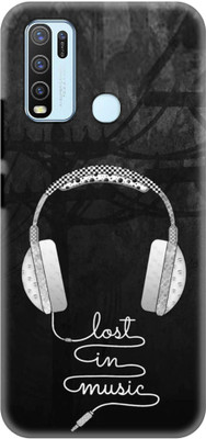 NDCOM Back Cover for VIVO Y50 Lost In Music Quotes Printed(Multicolor, Hard Case, Pack of: 1)