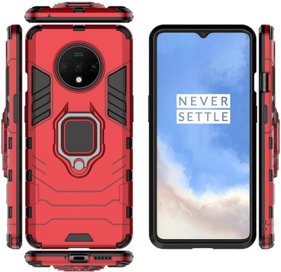 JustAmaze Bumper Case for Oneplus 7T(Red, Ring Case, Pack of: 1)