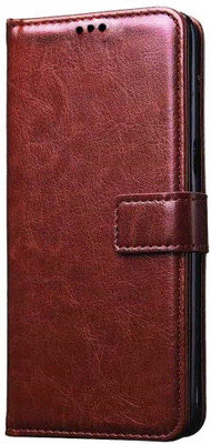 AutoPack Flip Cover for Samsung Galaxy A52 (6 GB / 128 GB ROM) SM-A525F, SM-A525F/DS(Brown, Shock Proof, Pack of: 1)