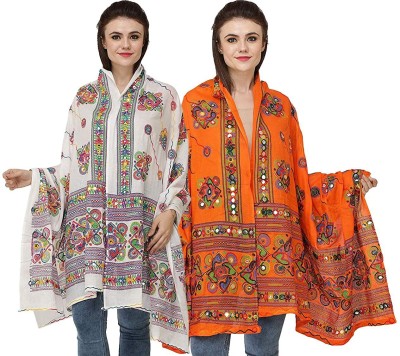 raj-rajeshwari collection Pure Cotton Embroidered Women Dupatta