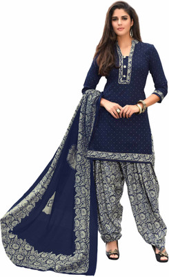 Miraan Cotton Blend Printed Salwar Suit Material